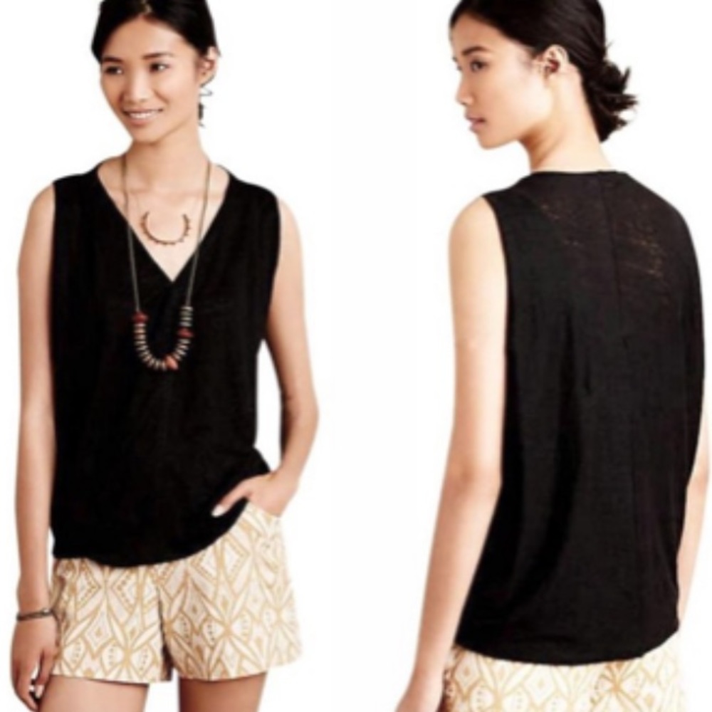 Amadi Anthro Gina Linen Top
